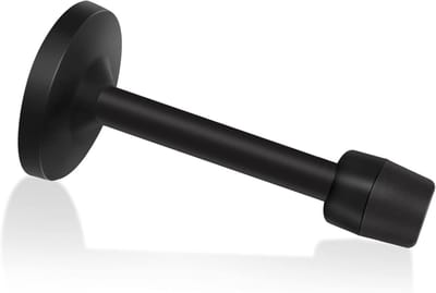 Deurstop - Deurstopper Deurhouder - Wanden Beschermen - Zwaar Roestvrij Staal - 127 cm - Zwart