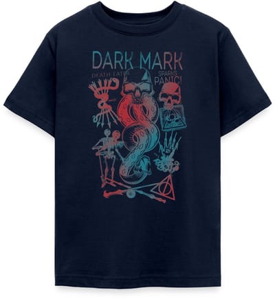 Harry Potter Duistere Teken & Gruzielement Ontwerp T-Shirt Tiener