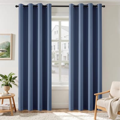 Dailygoods- Verduisteringsgordijnen Set van 2 - Decoratieve Gordijnen - Hoogwaardige Verduisteringstechnologie - Lichtdicht - Veiligheidswaarschuwing