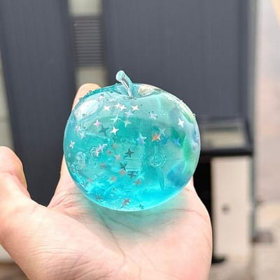 Taba Squishy Blauwe Oceaan Appels Stressballen Sensorisch Fidget Speelgoed Langzaam Rijzend Squishy Speelgoed voor Kinderen en Volwassenen Knijpen Ontspannen Cadeau blue