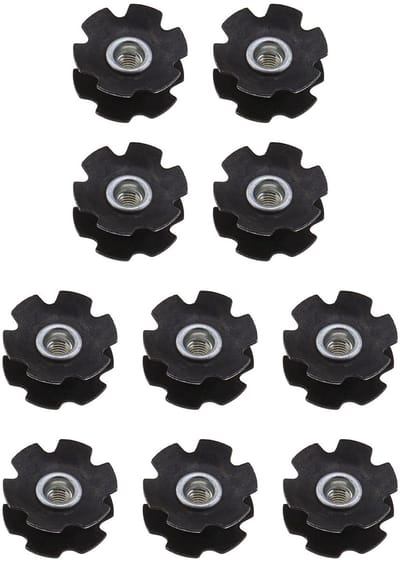 Dailygoods - Fiets Hoofdlager - Stermoer Set - 10 Stuks - Zwart - Fietsonderdelen - Geschikt voor 28,6 mm - Voorvork Mountainbike Racefiets
