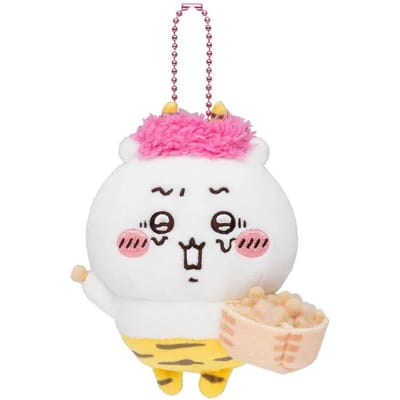 Creatieve Chiikawa Wilde Schattige Kleine Hanger Zachte Hachiware Sleutelhanger Meisjes Tas Verpakking Decoratie Usaqi Ornamenten Cadeau white