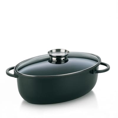 Grote braadpan met glazen deksel en aromaknop - 8L, geschikt voor inductie