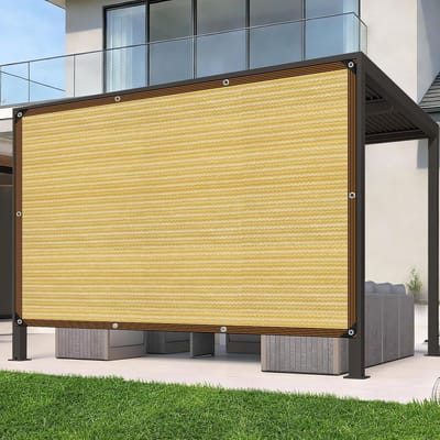 Dailygoods- Schaduwnet 90% schaduwgraad - Schaduwnet met oogjes - Versterkt hoekdesign - Duurzaam polyethyleen - Geschikt voor pergola's - Maximaal luchtcirculatie - Zonweringsnet