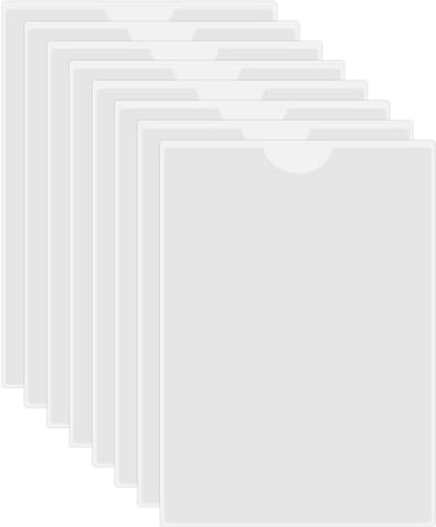 Transparante Zelfklevende Etikettenhouder 8 Stuks voor Organisatie en Classificatie