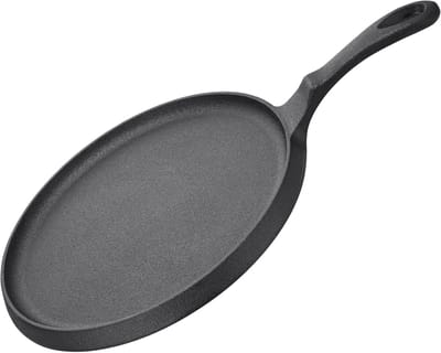 Gietijzeren Koekenpan 25 cm - Geschikt voor Alle Warmtebronnen - Ovenbestendig tot 260°C