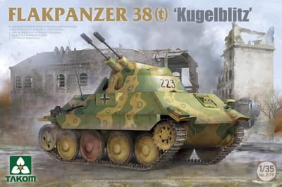 Takom Modelbouwpakket Militaire voertuigen - 2179 Jagdpanzer Flakpanzer 38(t) Kugelblitz Plastic - 1:35 - Modelbouw