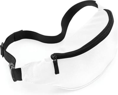 New Age Devi - Heuptasje - buideltasje 35 cm - Wit - Festivaltasje outdoor - Fannypack