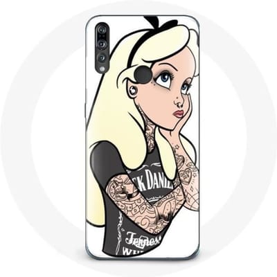 Coque pour Huawei p30 lite Alice Princesse tatouée