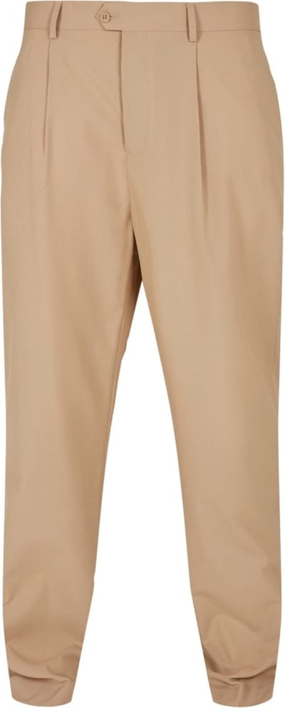 Urban Classics Broek rechte pijpen -Taille, 42 inch- Straight Pleat-Front Beige
