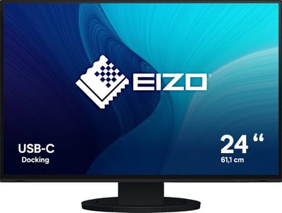 EIZO EV2485-BK LED-monitor Energielabel C (A - G) 61.2 cm (24.1 inch) 1920 x 1200 Pixel 16:10 5 ms DisplayPort, HDMI, USB-C, USB-A 3.2 Gen 1,