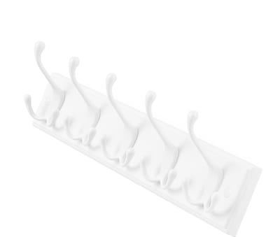 SONGMICS - Wandkapstok - Wandkapstok met 5 Metalen Haken - Voor Hal Slaapkamer Woonkamer - Voorgemonteerd