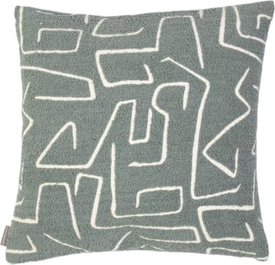 Roy chenille jaquard kussen donkergrijs 45x45cm