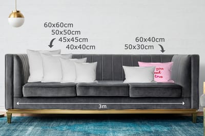Sierkussens - Kussentjes Woonkamer - 60x40 cm - Tekst - Roze - Love - Hart
