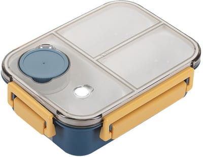 VHV-Lunchbox met Vakken - Roestvrijstalen Bento Box met Warmwater-isolatie - Lekvrije Maaltijdbox voor Werk en School - Inclusief Bestek - BPA-vrij - Gemakkelijk te Reinigen