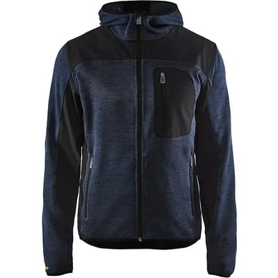 Blaklader Gebreid vest met softshell 4930-2117 - Mannen - Dark Navy/Zwart - L