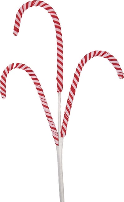Clayre & Eef Kerstdecoratie Zuurstok 70 cm Rood Kunststof