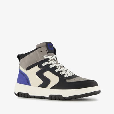 Blue Box hoge jongens sneakers zwart grijs - Maat 32