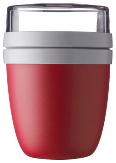 Mepal Lunchpot Ellipse - 500 - Muesli-beker-to-go -Nordic-red - Geschikt voor vriezer magnetron en vaatwasser
