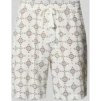 relaxed fit stoffen shorts van katoen