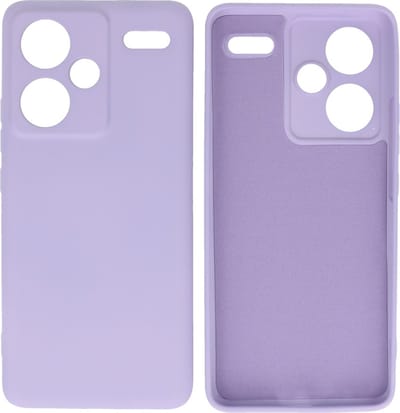 Hoesje Geschikt voor Xiaomi Redmi Note 13 Pro Plus - Fashion Telefoonhoesje Backcover - Siliconen Hoesje - Paars