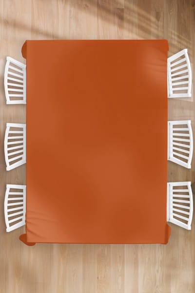 Tafelkleed - Tafellaken - 180x260 cm - Terracotta - Bruin - Palet - Effen - Kleuren - Kleur - Binnen en Buiten