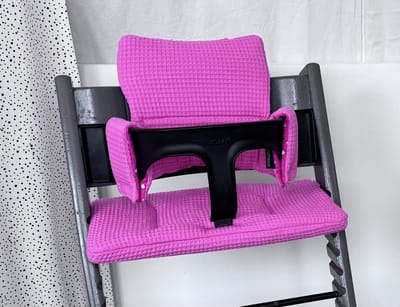 Roze kussenset voor op de Tripp Trapp stoel