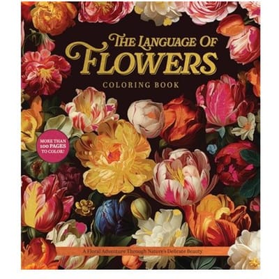 The Language Of Flowers Coloring Book - Chartwell Coloring Books - Editors of Chartwell Books