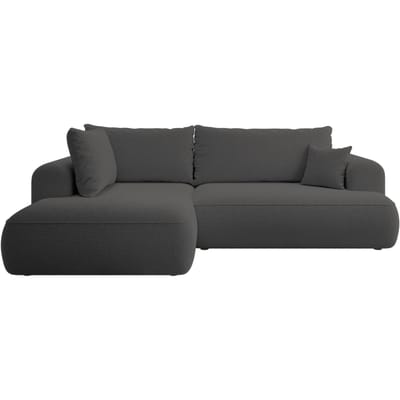 Hoekbank Philipa Big links bouclé met slaapfunctie | Selsey Design