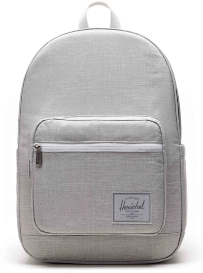 Herschel vrijetijdsrugzak rugzak met laptopvak Pop Quiz Backpack 25 L Grey Crosshatch grijs