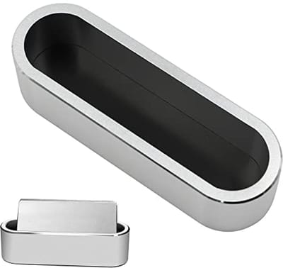 Elegante Visitekaarthouder van Aluminium - Organiser voor Bureau - Zilver
