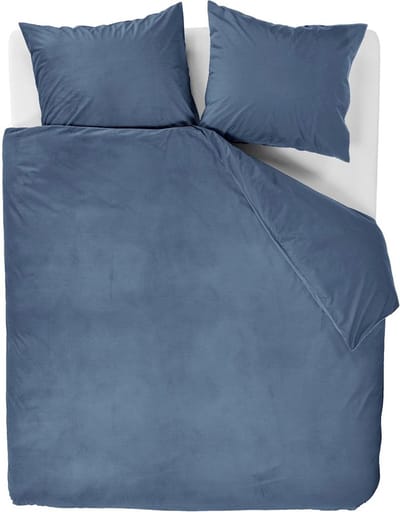 At Home by BeddingHouse Cosy Corduroy dekbedovertrek - Tweepersoons - 200x200/220 - Blauw