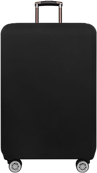 Luggage Cover voor Koffers, Elastische Stof Bescherming tegen Stof en Krassen, Zwart, S (18-21 inch)