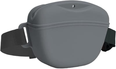Traktatiezak Hond - Snackhouder Outdoor - Huisdier Training - Verstelbare Tailleband - 650 ml Inhoud - Zwart Blauw