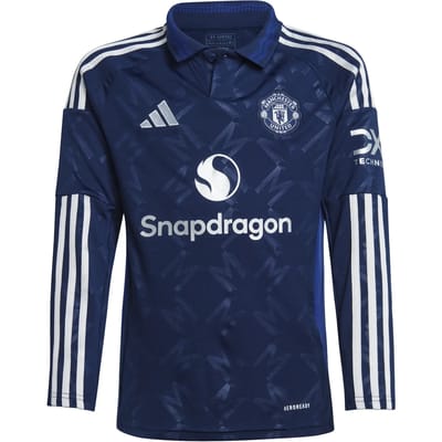 Uitshirt voor kinderen met lange mouwen Manchester United 2024/25