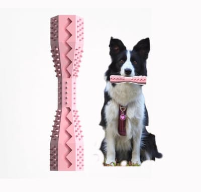 Daity Hondenkauwspeeltjes - TPR-veilig interactief hondenspeelgoed - veilig hondenkauwspeeltjes - honden - puppy-bijtstokjes - hondenkauwplanken - roze