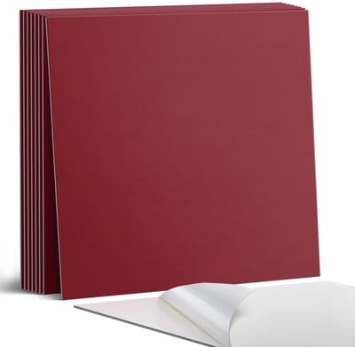 Coloray Plaktegels - Claret Portugese Tegels - 30 cm x 30 cm - Claret Plaktegels - 9 stuks - Vierkant PVC Tegels - Plaktegels Keuken - Zelfklevende Vloertegels - Vinyl Tegels Zelfklevend - Zelfklevende Tegels