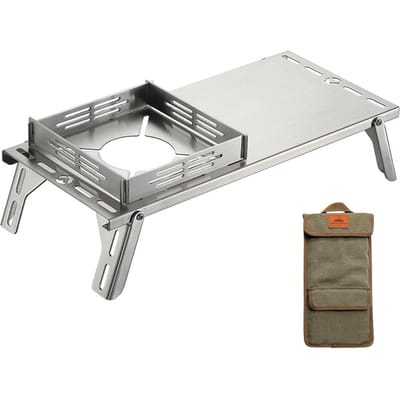 Draagbare Kampeerbrander Tafel Opvouwbare Kampeertafel Kleine Kampeertafel 5kg Draagvermogen Roestvrij
