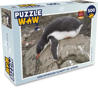 Puzzel Pinguïn - Steen - Slaap - Legpuzzel - Puzzel 500 stukjes