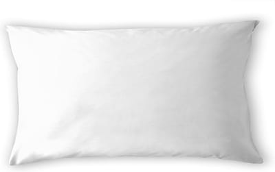 Cinderella Basic Kussensloop - Set van 2 - Met rits - Katoen - 40x80 cm - Wit