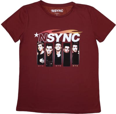 NSYNC - Flame Logo Dames T-shirt - S - Rood