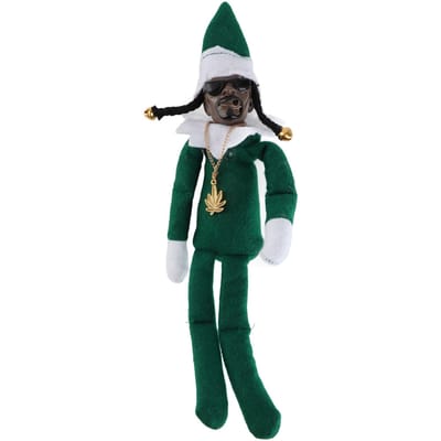 Kerst Zwarte Elf Pop Hars Vilt Speelgoed Hip Hop Pop Kerst Ornament voor Huis Feest Veranda