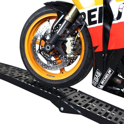 Datona® - Extra sterke zwarte oprijplaat voor motoren - 225 cm rijplaat oprijhelling rijplank