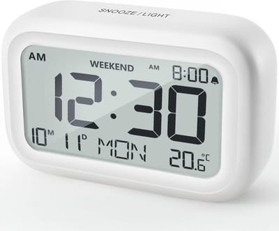 Digitale Wekker met Snooze en Weekendmodus - Batterij Aangedreven Klok voor Slaapkamer en Bureau