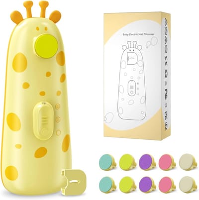 MMP® Elektrische nagelvijl baby - Nagelvijl Baby - Elektrische Nagelvijl - Geel - 14cm x 6cm x 4cm