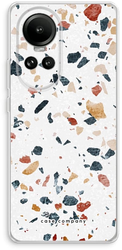 Case Company® - Hoesje geschikt voor Oppo Reno 10 hoesje - Terrazzo N°4 - Soft Cover Telefoonhoesje - Bescherming aan alle Kanten en Schermrand