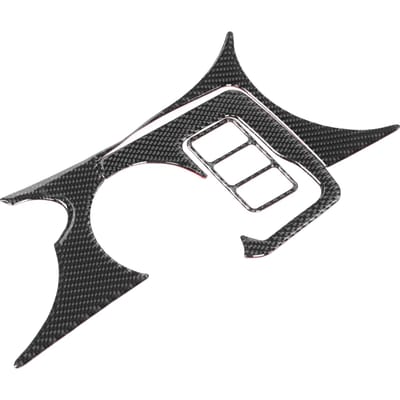 3-delige set Console Bekerhouder Carbon Fiber Cover Decoratief Paneel Sticker Geschikt voor Nissan 370Z Z34 gray
