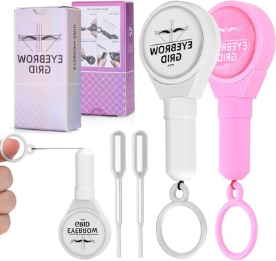 Wenkbrauw Mapping Kit - Brow Mapping Tool - Wenkbrauw Symmetrie Meten - Vooraf Ingeïnkte Tekenlijn - 2 Stuks