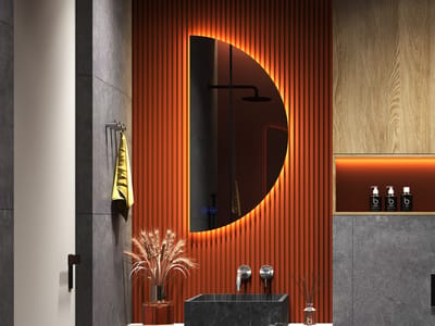 Mawialux LED Badkamerspiegel - Halfrond Rechts - 55x110cm - Jill