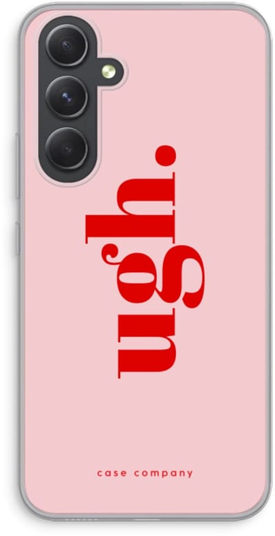 Case Company® - Hoesje geschikt voor Samsung Galaxy A54 hoesje - Ugh - Soft Cover Telefoonhoesje - Bescherming aan alle Kanten en Schermrand